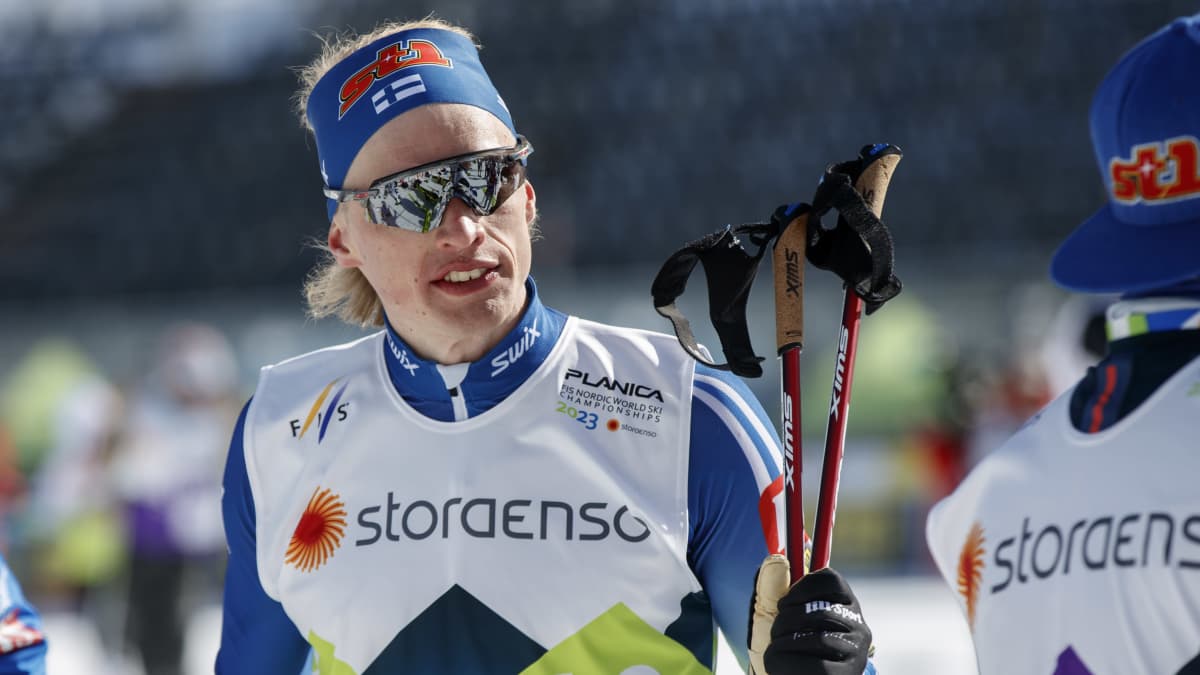 Iivo Niskanen Planican MM-kisojen harjoituksissa.