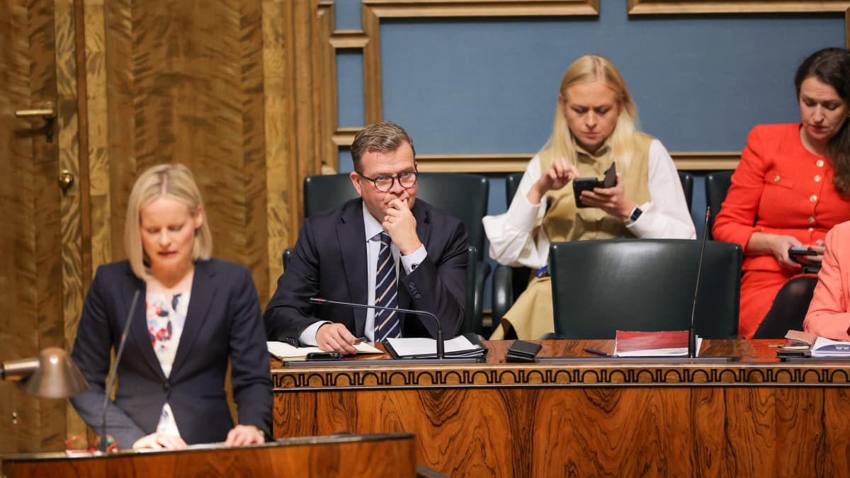 Hallitus sai eduskunnan luottamuksen. Kuva: Silja Viitala / Yle