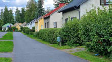 A row of detached houses