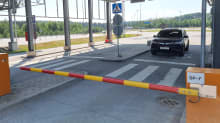 Venäläinen auto Nuijamaan raja-asemalla
