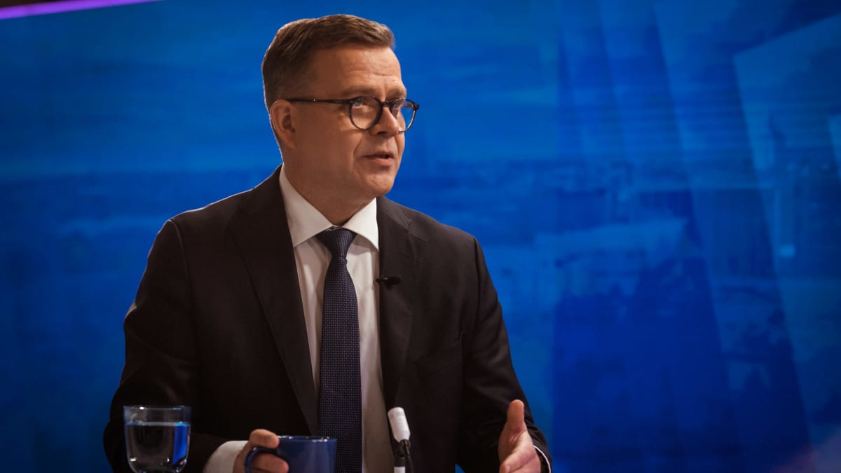Pääministeri Petteri Orpo oli lauantaina vieraana Ylen Ykkösaamu ohjelmassa. Kuva: Petteri Sopanen / Yle