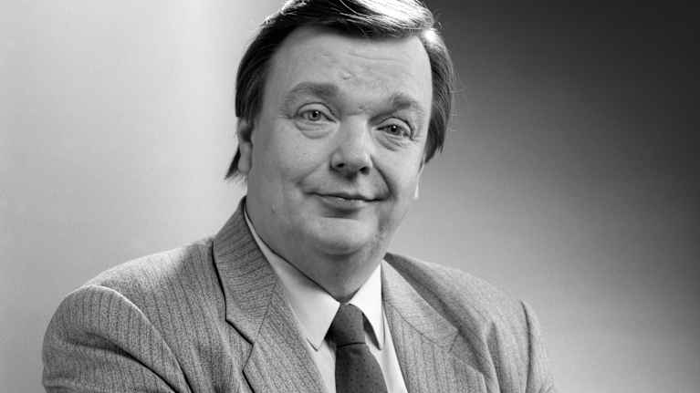 Pekka Vennamo mustavalkoisessa kuvassa.
