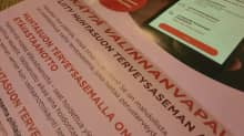 Mainoslehtinen jossa Pihlajalinna markkinoi Huhtasuon terveyskeskuspalveluja jyväskyläläisille.
