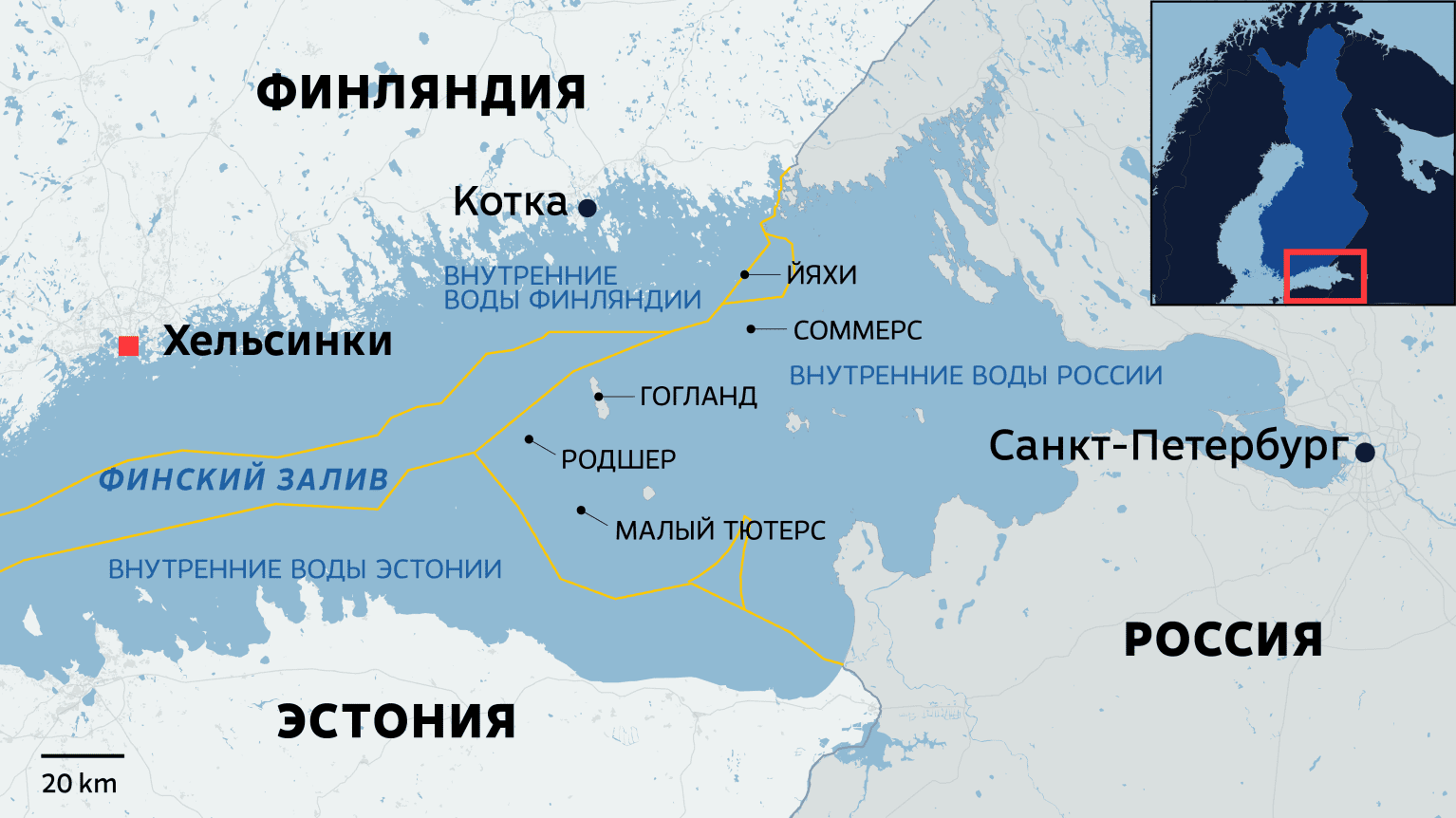 Россия заявила о намерении изменить морские границы в Финском заливе | Yle  Novosti | Yle