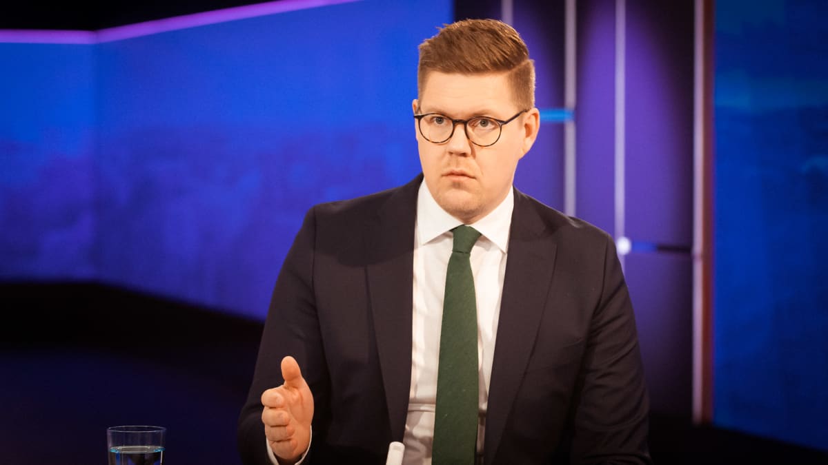 SDP:n puheenjohtaja Antti Lindtman Ykkösaamun vieraana 25.11.2023. Kuva: Petteri Sopanen / Yle
