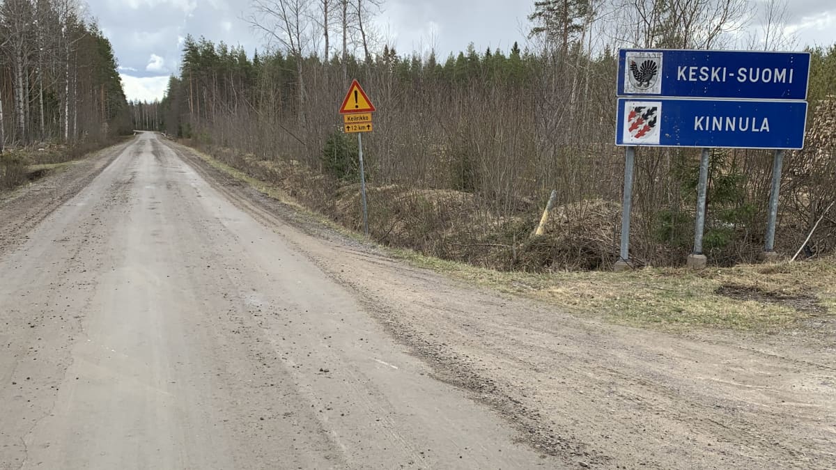 Kinnulan ja Perhon raja.