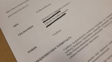 Orimattilan kehräämön kunkurssihakemus tuloste