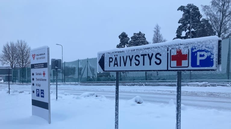 Luminen kyltti Lappeenrannassa Etelä-Karjalan hyvinvointialueella. Kuva: Helena Korpela / Yle