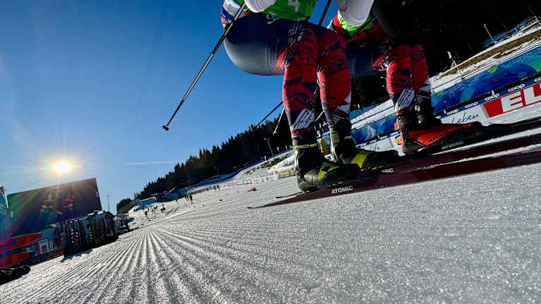 Image 2: Skiers in action.