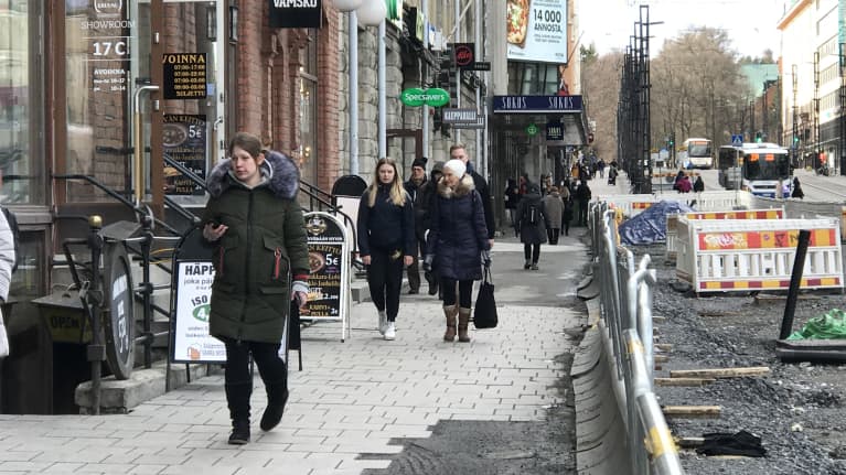 Tampereen Hämeenkatu.