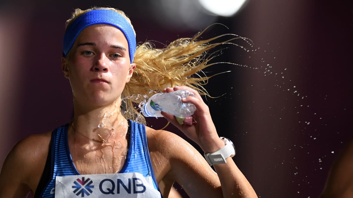 Alisa Vainio Dohan MM-maratonilla 2019.