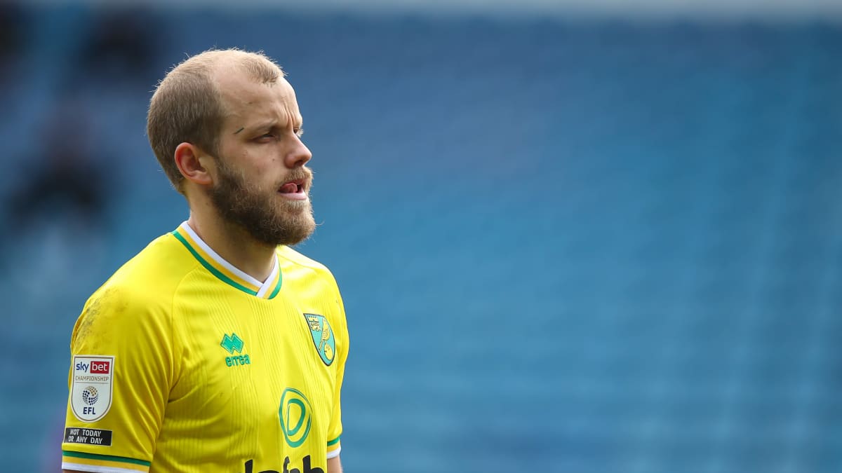 Teemu Pukki Norwichin paidassa.