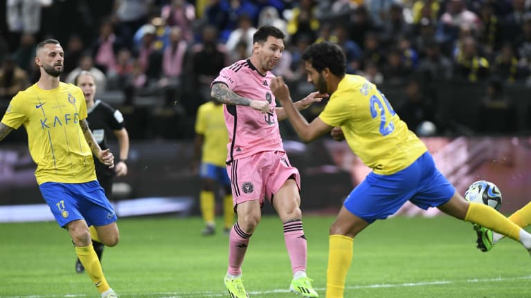 Inter Miamia edustava Lionel Messi pelasi ydstävyysottelun Al-Nassria vastaan Riadissa helmikuussa. Messi on toiminut Saudi-Arabian mainoskasvona vuodesta 2021 alkaen.