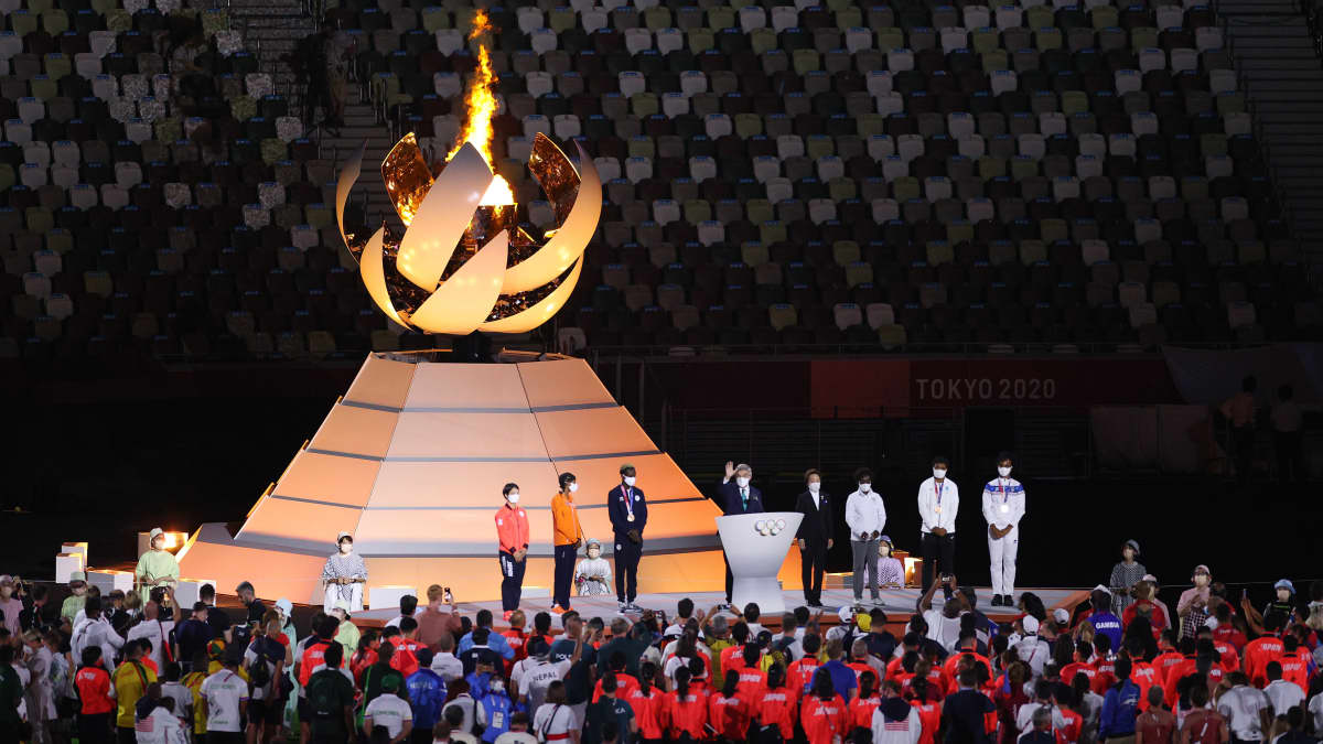 Tokion olympialaiset päättyivät 8. elokuuta. Kuva päätösseremonioista.