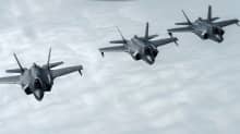 File photo of F-35 Lightning fighter jets over the skies of Norway earlier this month.