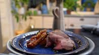Annos lammaspaistia kera paahdettujen porkkanoiden ja chorizon