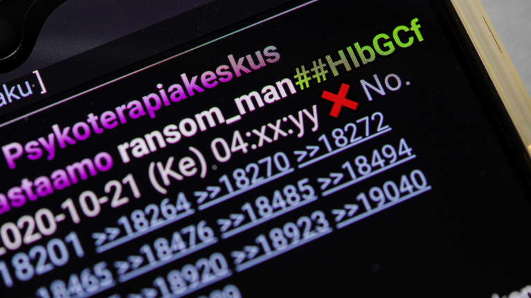A screenshot from ransom man on the Tor network.