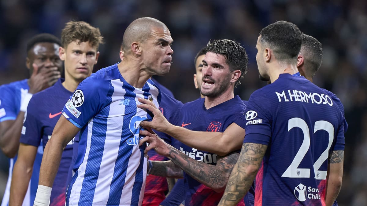 Porton Pepe tulistui Atleticon pelaajalle.