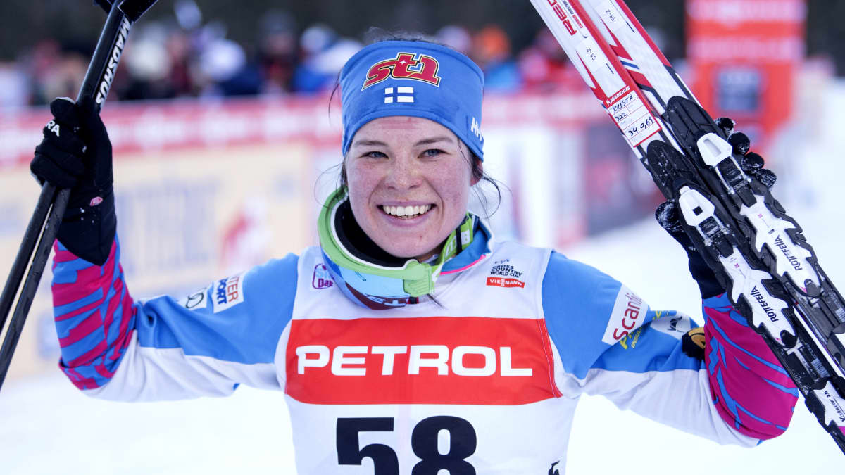 Krista Pärmäkoski voitti Planicassa hiihdon maailmancupin osakilpailun 28.1. 2018. 