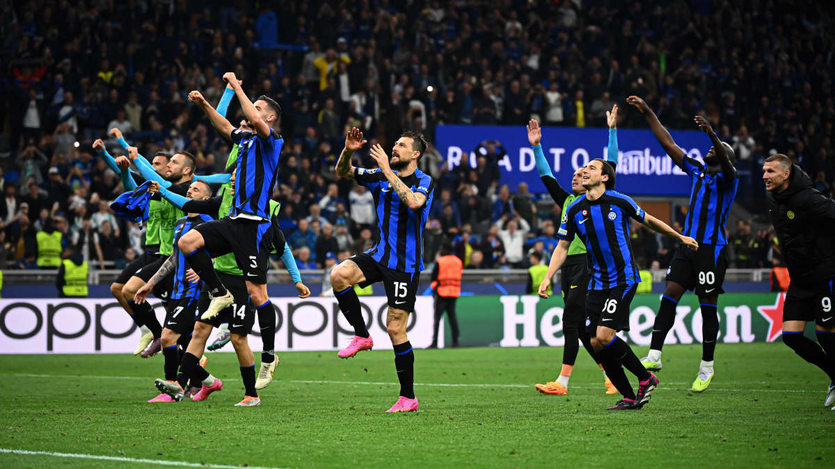 Inter juhlii Mestarien liigan finaalipaikkaa.
