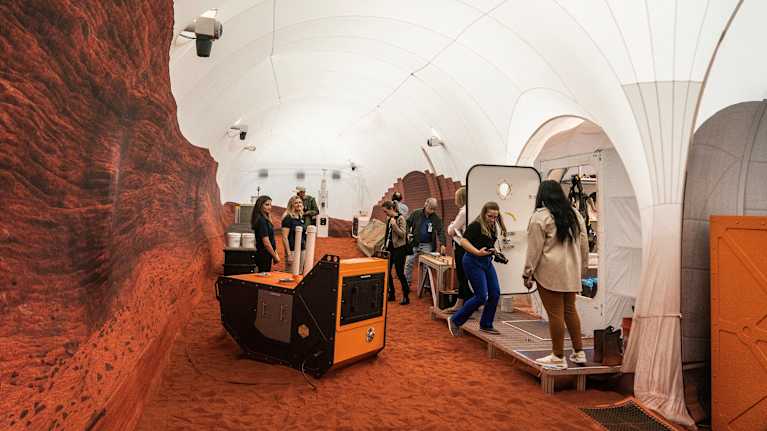 Nasa’s simulated habitat on Mars.