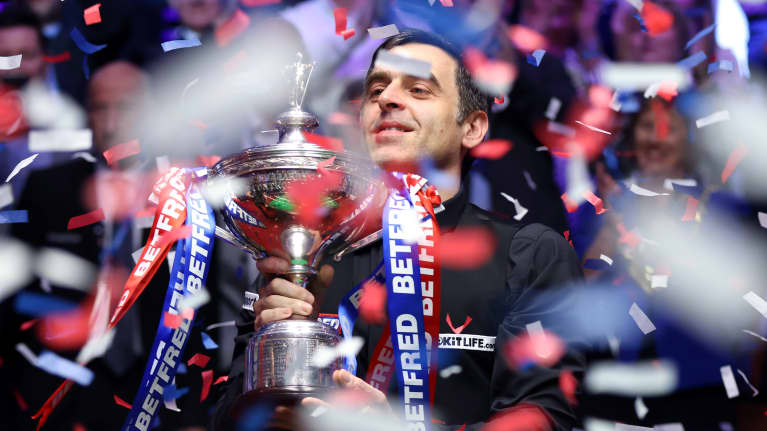 Ronnie O'Sullivan on snookerin seitsenkertainen maailmanmestari ja edelleen maailmanlistan ykköspelaaja.