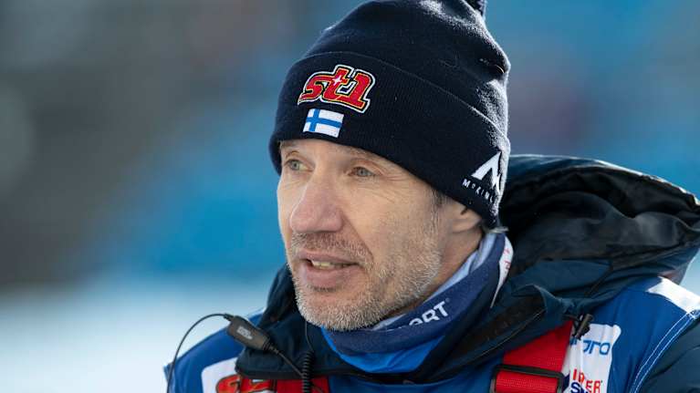 Head Coach Teemu Pasanen at the Lahti World Cup on March 3, 2024.