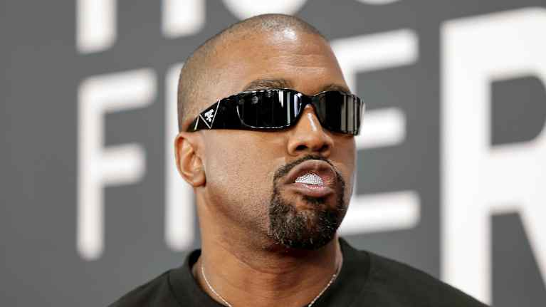 Kanye West Grammy-gaalassa Los Angelesissa.