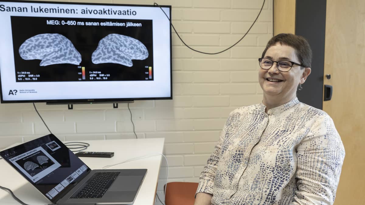 Riitta Salmelin,professori, neurotieteen ja lääketieteelisen tekniikan laitos.