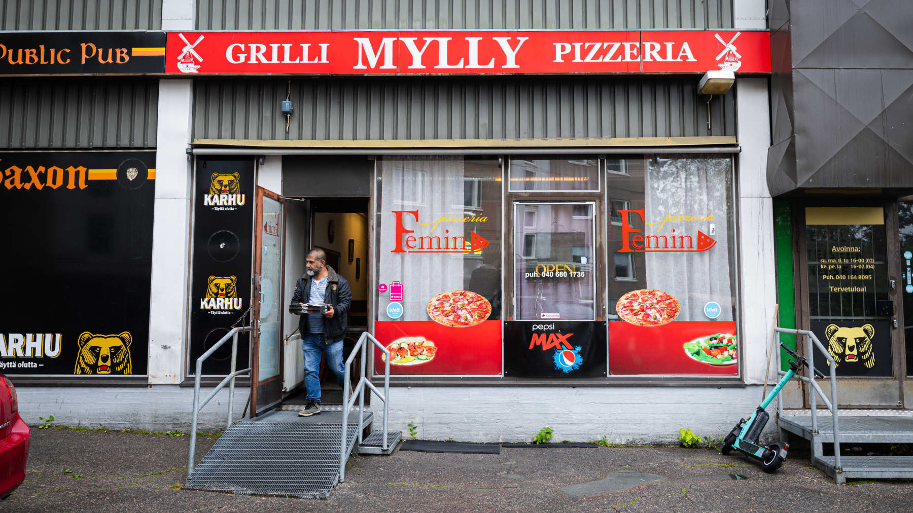 Jyväskylän Pupuhuhdassa sijaitsevan Pizzeria Femin.