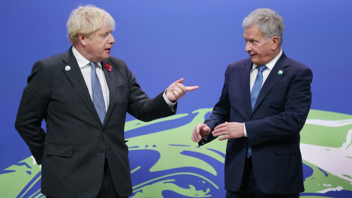 Boris Johnson ja Sauli Niinistö.