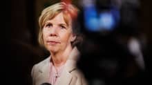 Anna-Maja Henriksson saapui paikalle aamulle.