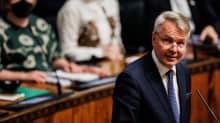 Pekka Haavisto puhuu.
