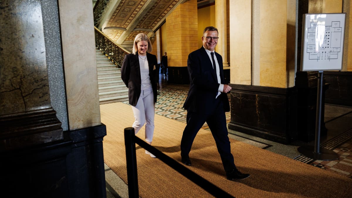 Petteri Orpo ja Katri Manninen.
