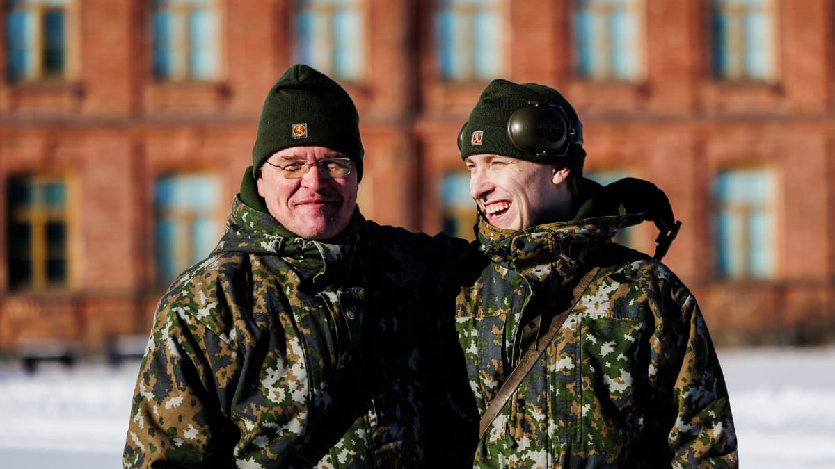 Turkulaiset isä ja poika Saku Kaunisto, 22 ja Jukka Kaunisto, 56 olivat ensimmäistä kertaa yhdessä kurssilla.