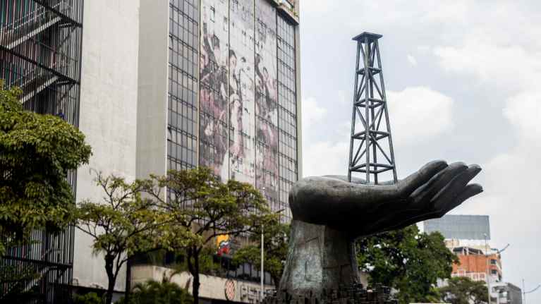 Venezuelan valtion omistama öljy-yhtiön päämaja Petroleos de Venezuela S.A.