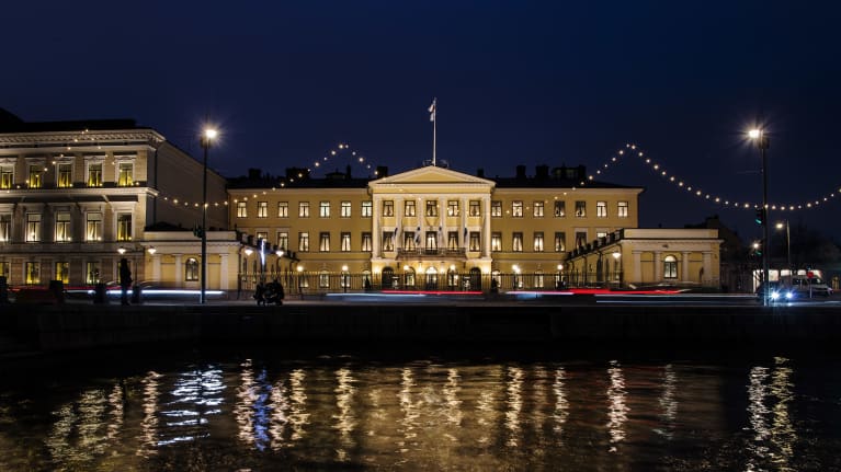 Presidentinlinna Helsingissä. Kuva: Silja Viitala / Yle