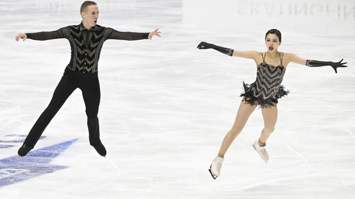 Juho Pirinen ja Yuka Orihara ylsivät kuudenneksi.