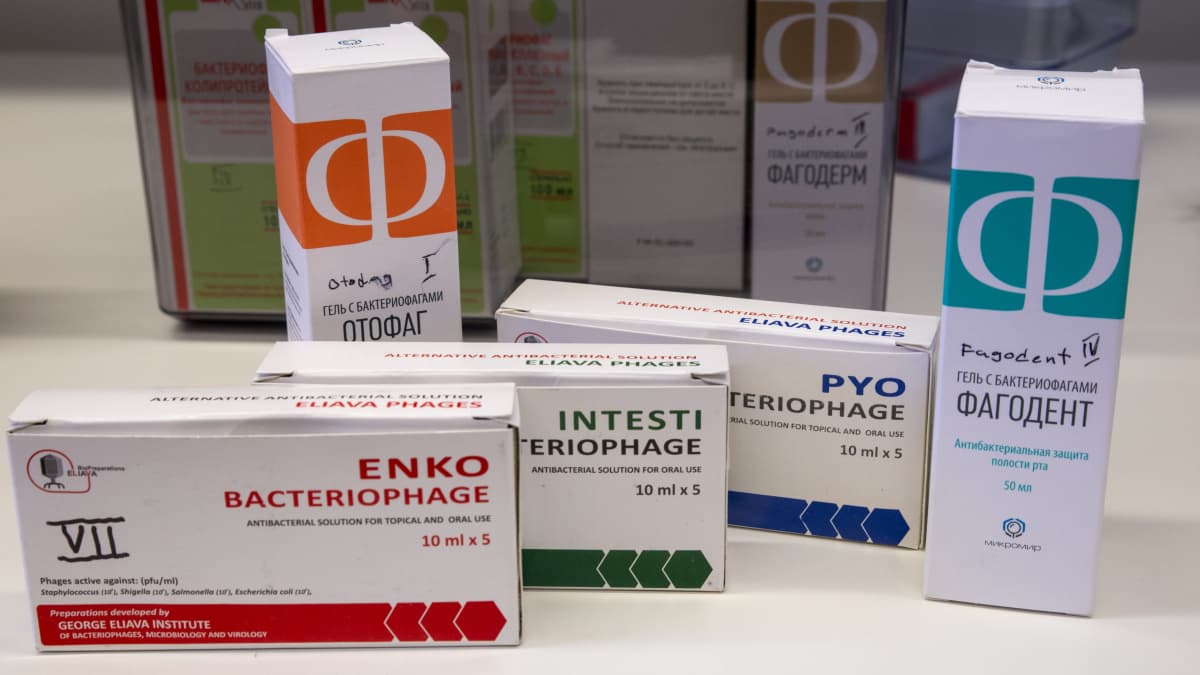 Venäjällä myytäviä bakteriofagilääkkeitä.
