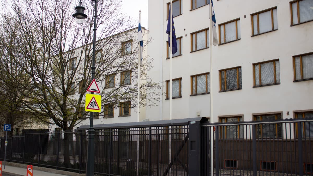 Exterior of Finnish Embassy in Moscow.
