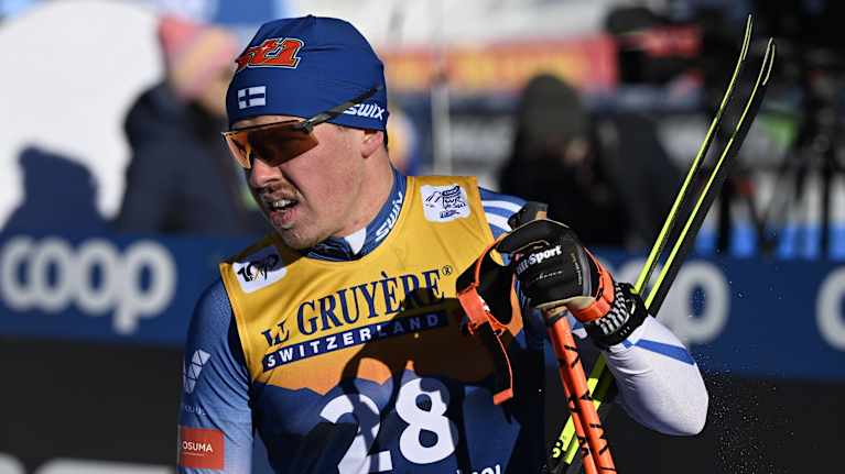 Image 13: Arsi Ruuskanen in Toblach during the Tour de Ski 2024.