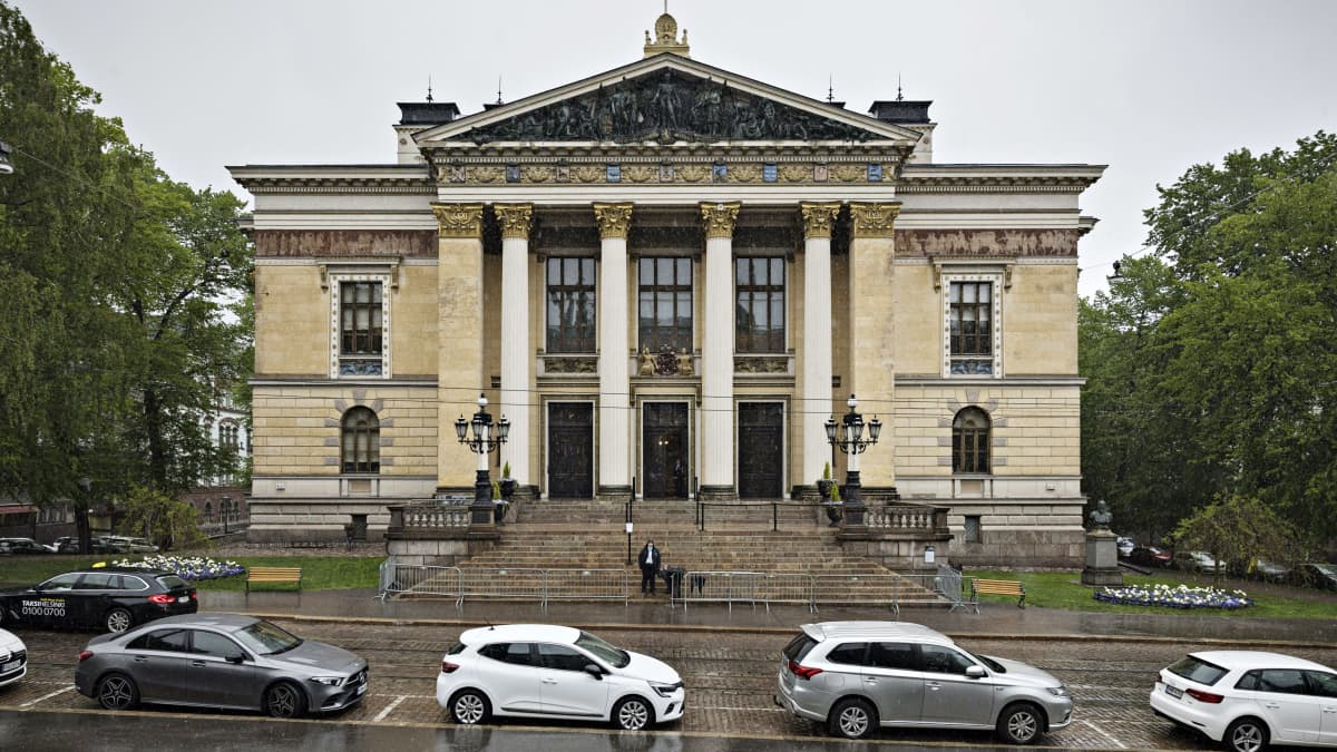 Hallitusneuvottelut jatkuivat Säätytalolla Helsingissä 26. toukokuuta 2023.