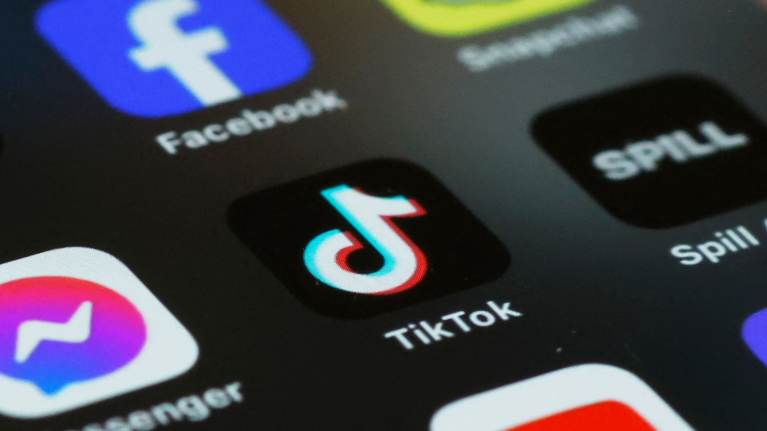 Photo shows the TikTok app on a mobile phone screen.