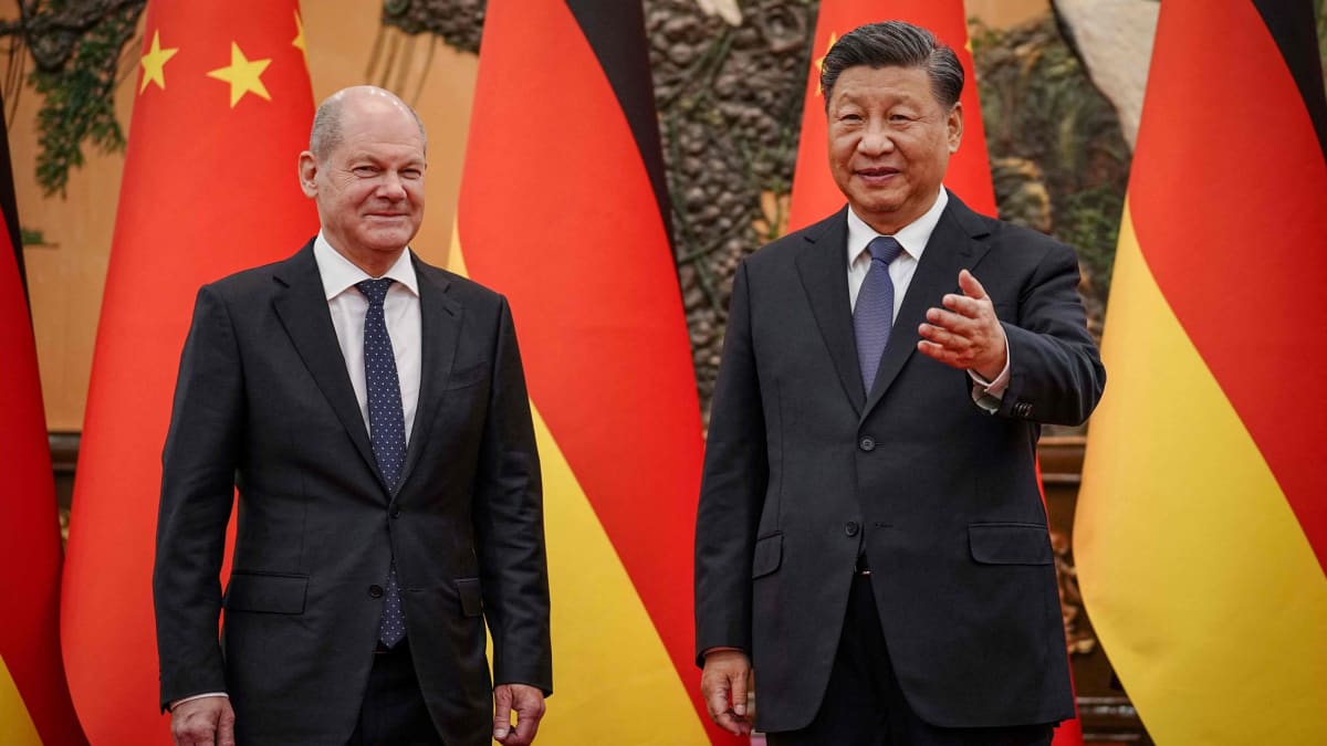 Saksan liittokansleri Olaf Scholz ja Kiinan presidentti Xi Jinping tapasivat Pekingissä perjantaina.