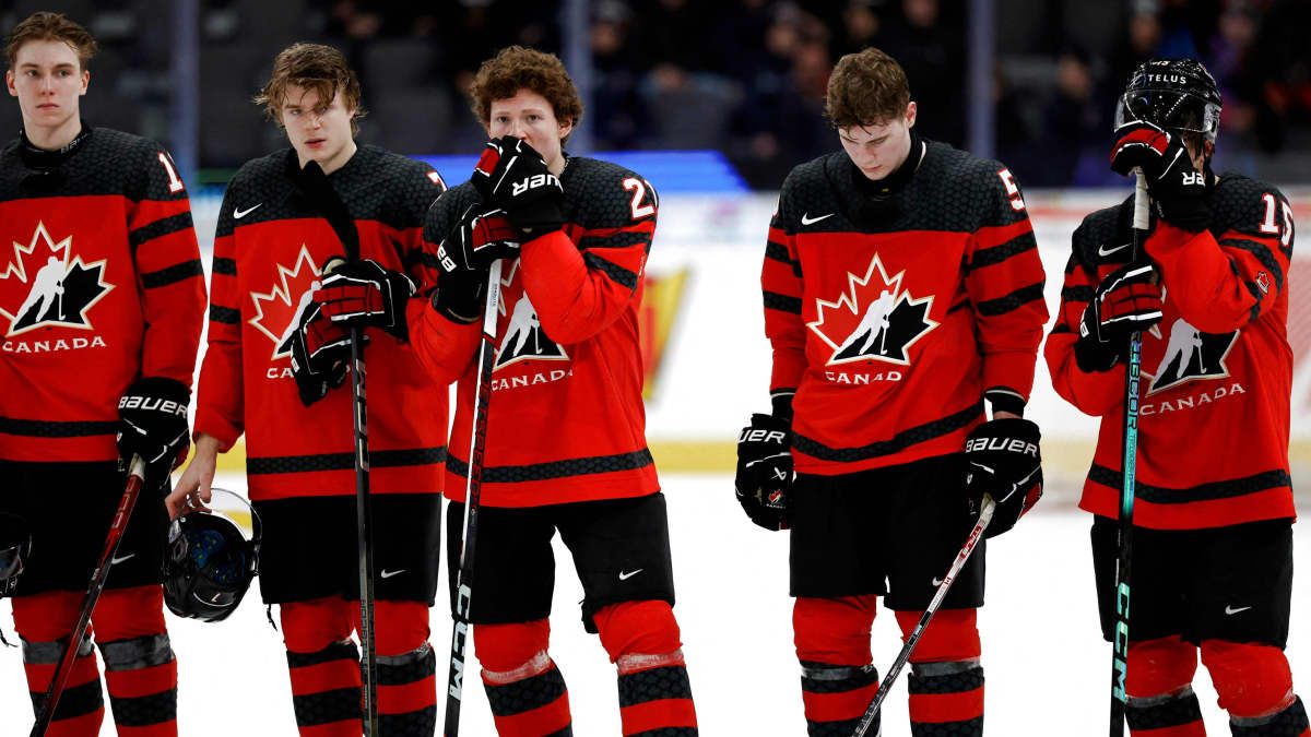 Die kanadischen Spieler waren enttäuscht.