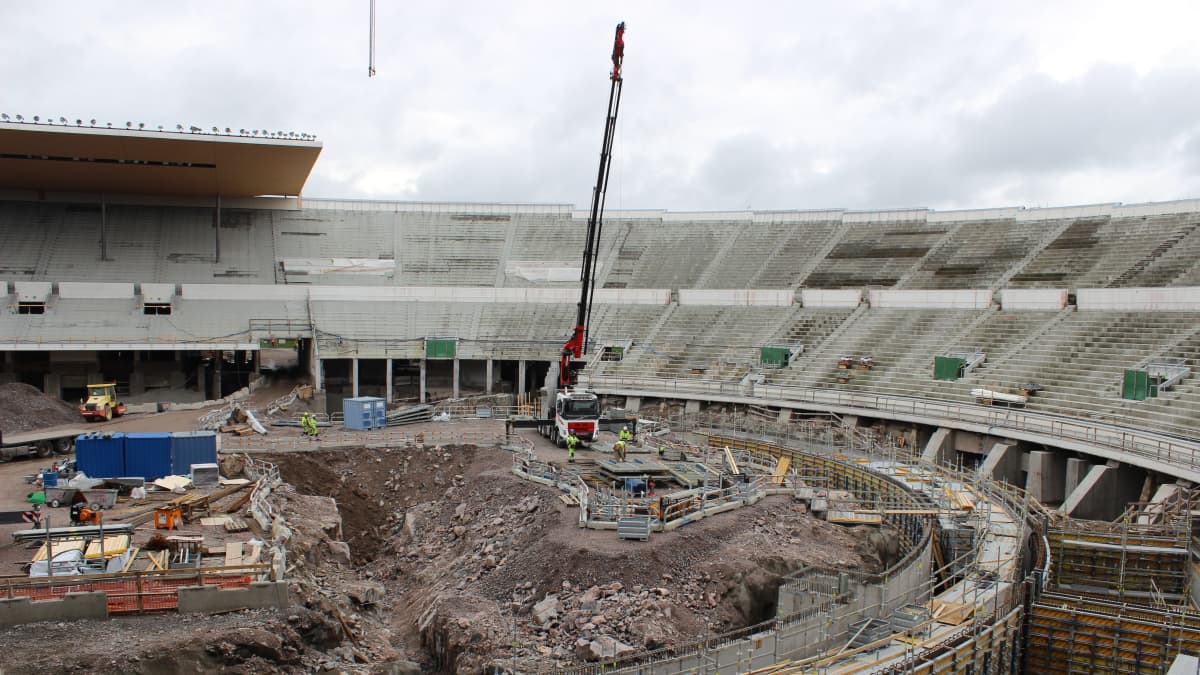 Helsingfors Olympiastadion renoveras.