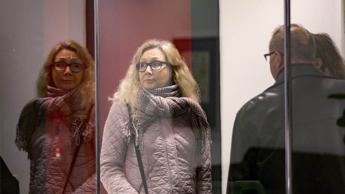 Anneli Auer Varsinais-Suomen käräjäoikeuden pääkäsittelyssä Turussa 13. joulukuuta 2017.