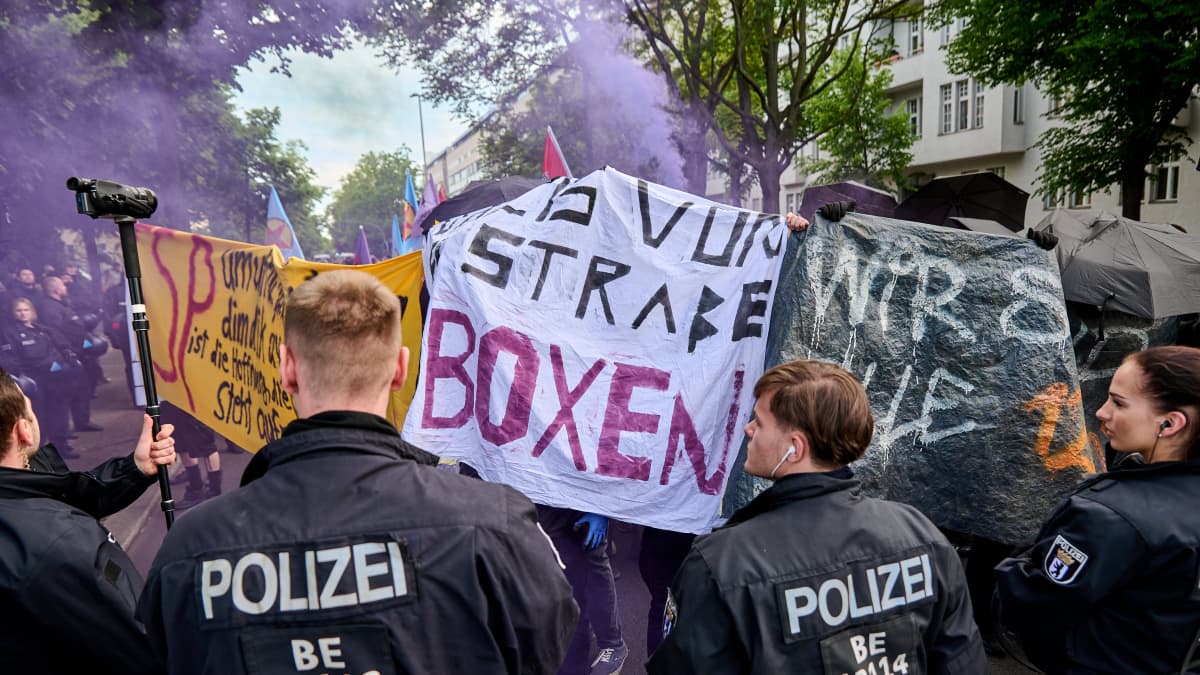 Mielenosoitus Berliinissä.