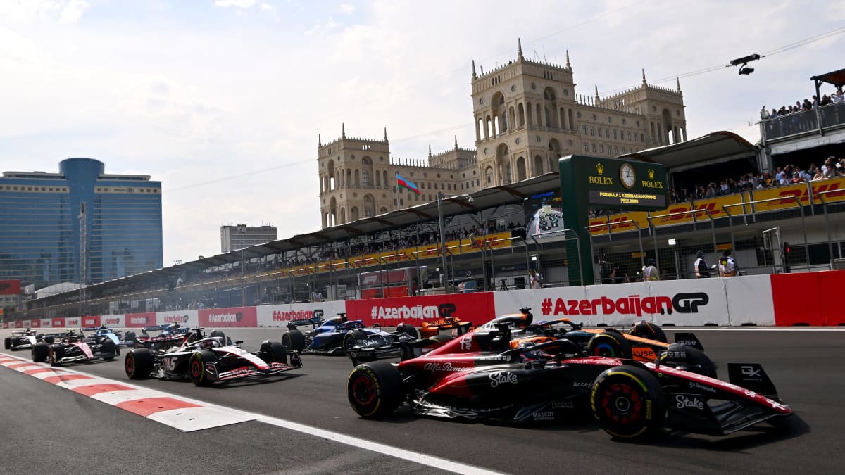 Valtteri Bottas Bakun F1-startissa.