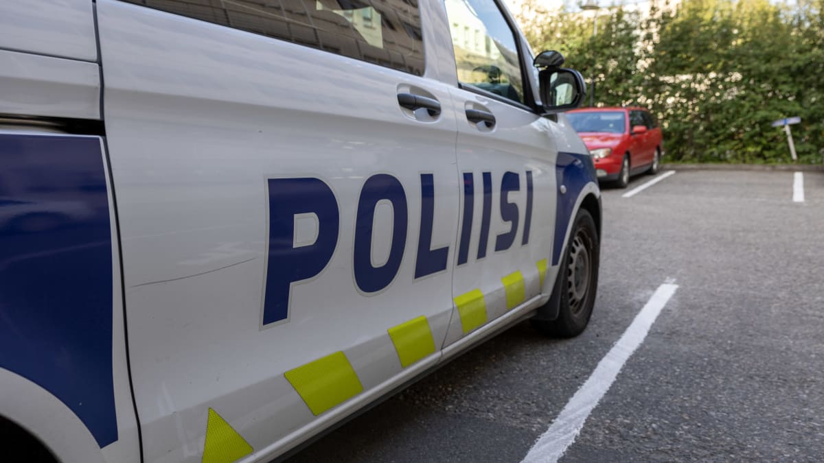 Poliisiauto Rovaniemellä.